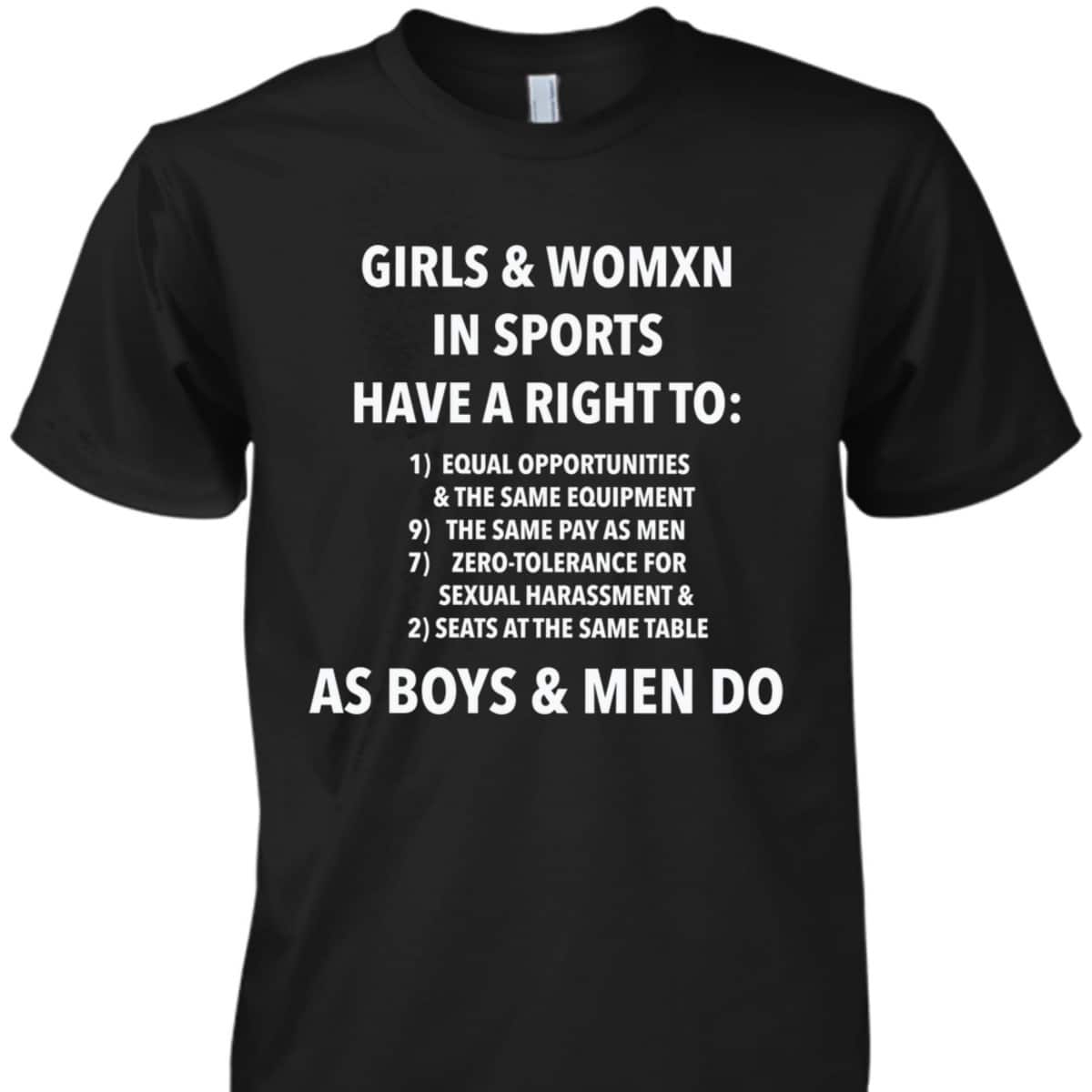 Equality In Sports And Girls T-Shirt