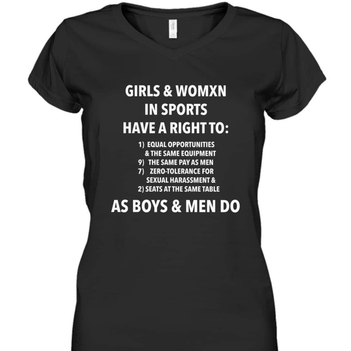 Equality In Sports And Girls T-Shirt Equality In Sports And Girls T-Shirt