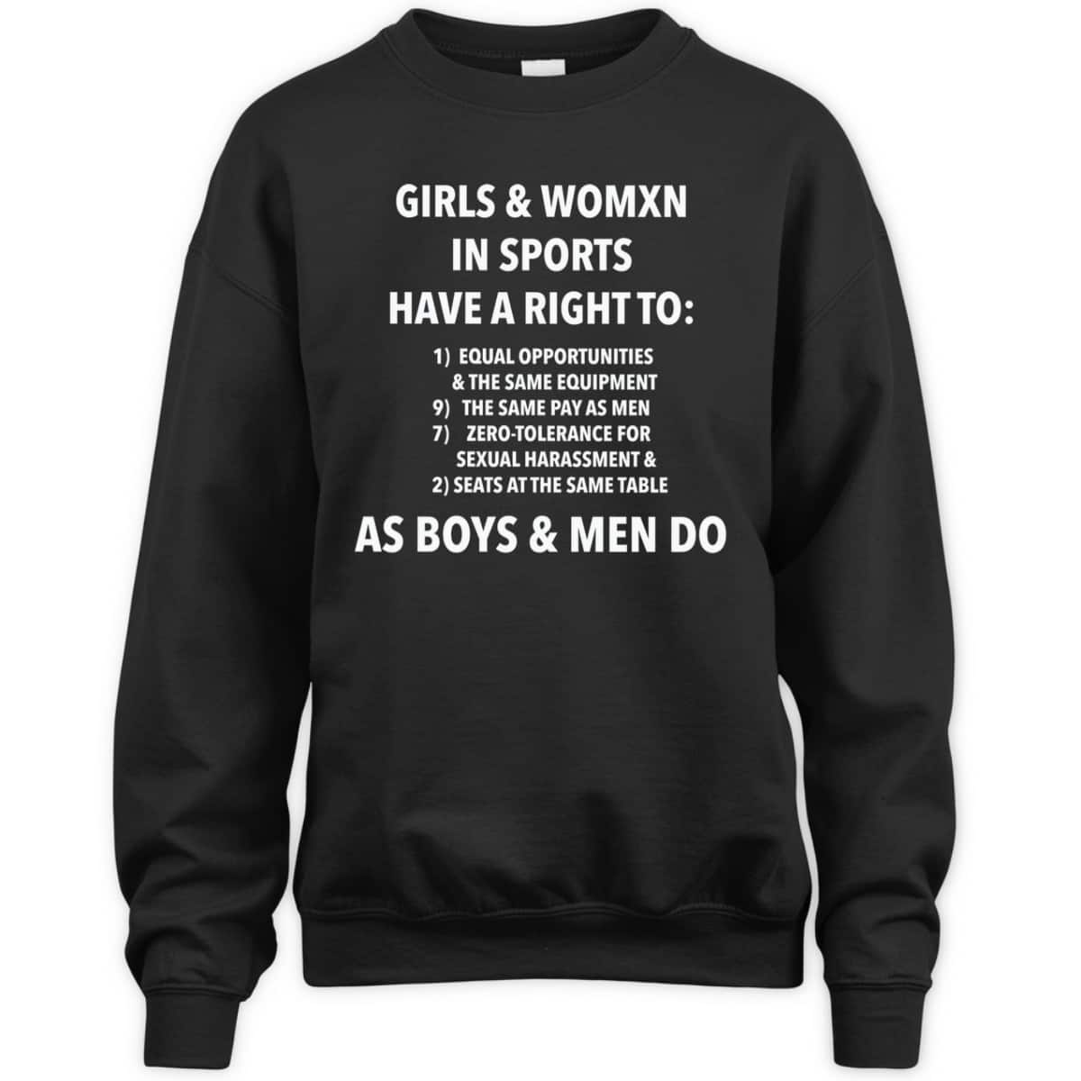 Equality In Sports And Girls T-Shirt Equality In Sports And Girls T-Shirt