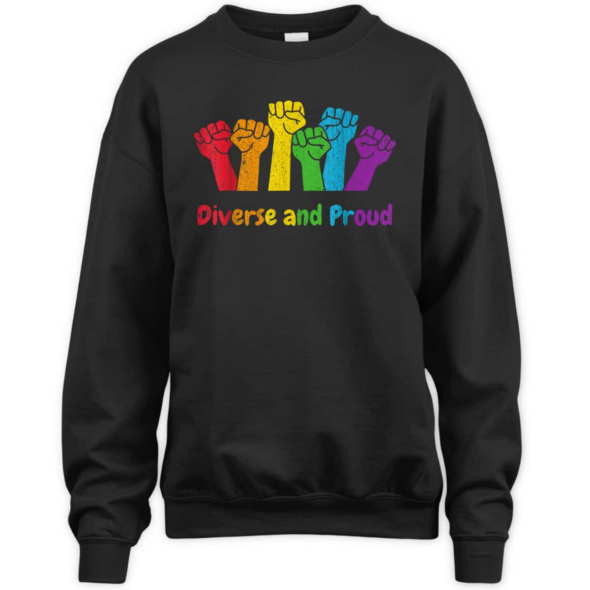 Diverse And Proud, Pride Month Equality LGBT Gay Rainbow Gay T-Shirt