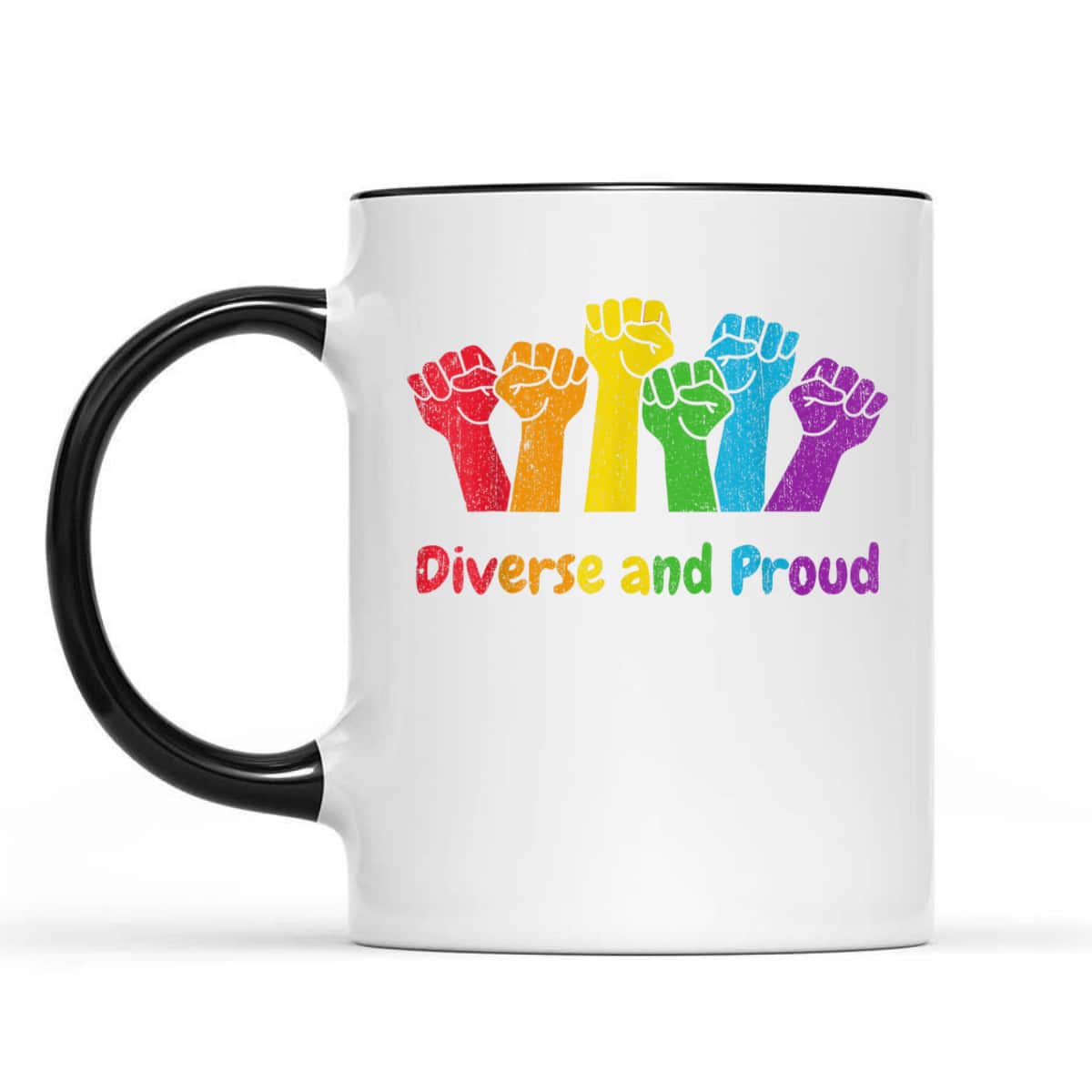 Diverse And Proud, Pride Month Equality LGBT Gay Rainbow Gay T-Shirt