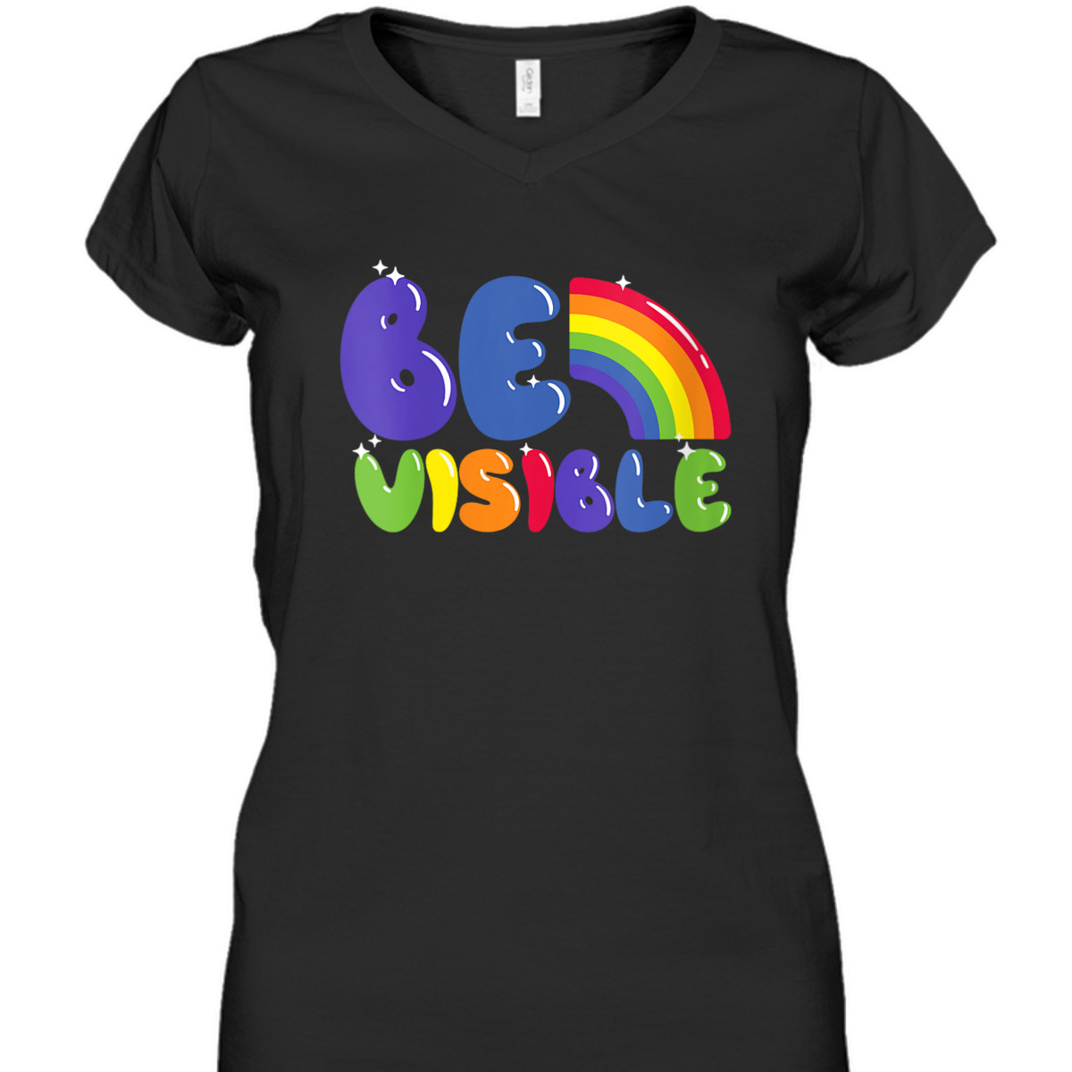 Womens Be Visible LGBTQIA Equality Social Justice T-Shirt Womens Be Visible LGBTQIA Equality Social Justice T-Shirt
