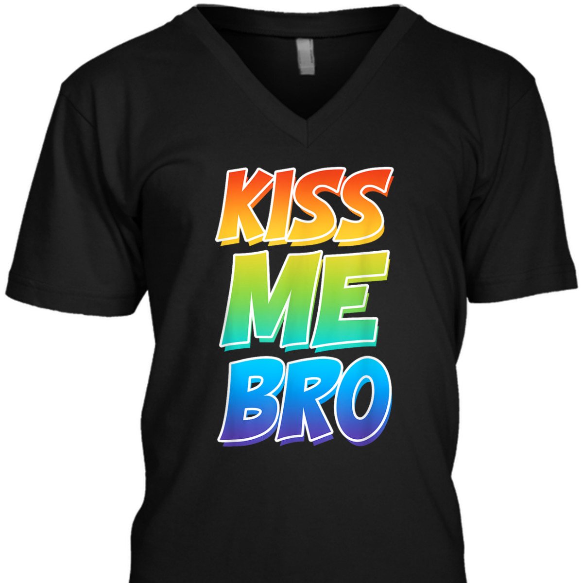Kiss Me Bro LGBT Q Rainbow Gay Proud Equality Male T-Shirt Kiss Me Bro LGBT Q Rainbow Gay Proud Equality Male T-Shirt