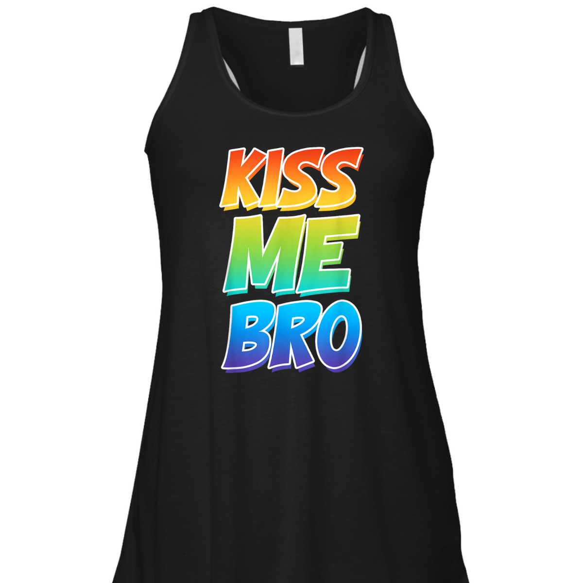 Kiss Me Bro LGBT Q Rainbow Gay Proud Equality Male T-Shirt
