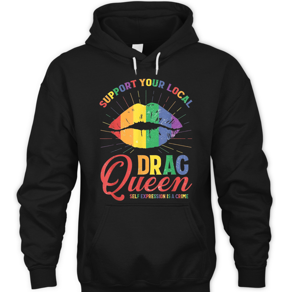 Support Your Local Queens LGBT Gay Pride Equality Rainbow T-Shirt