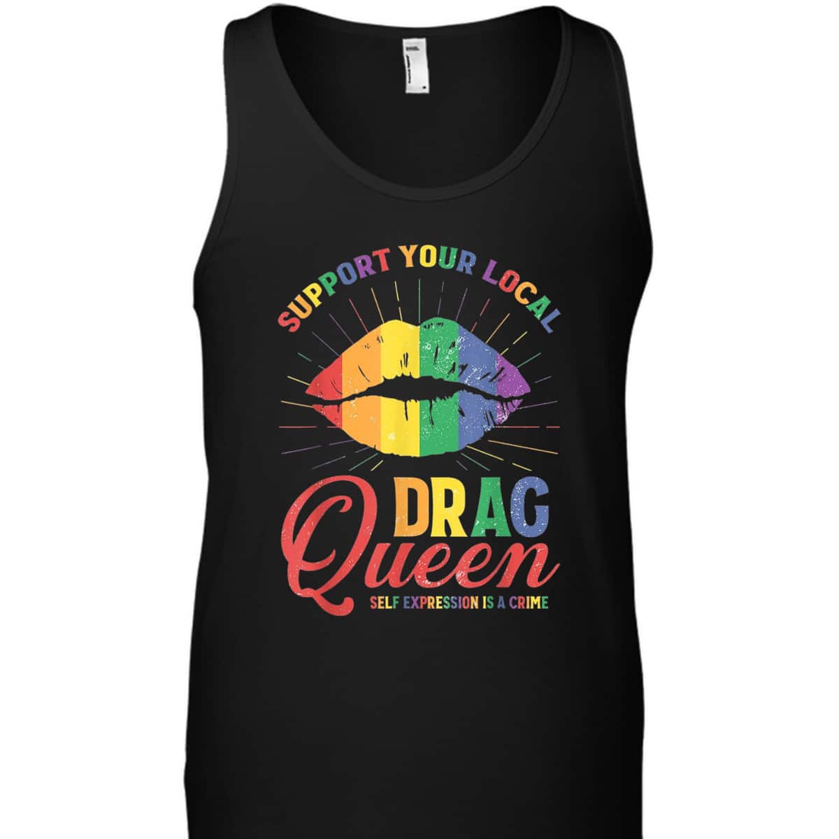 Support Your Local Queens LGBT Gay Pride Equality Rainbow T-Shirt