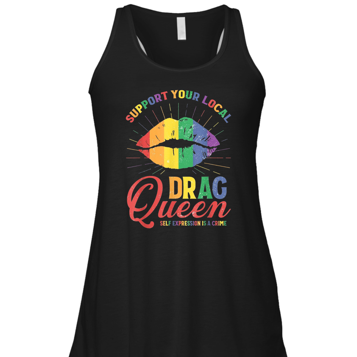 Support Your Local Queens LGBT Gay Pride Equality Rainbow T-Shirt