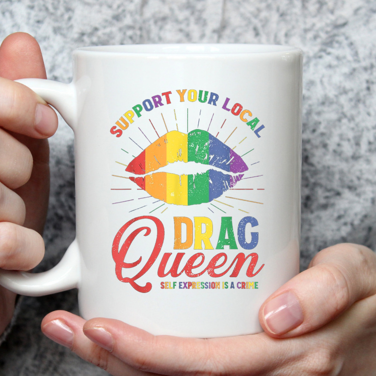 Support Your Local Queens LGBT Gay Pride Equality Rainbow T-Shirt