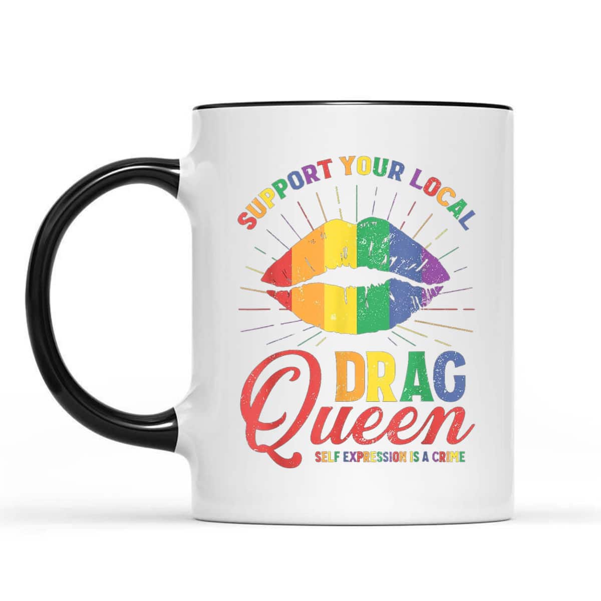 Support Your Local Queens LGBT Gay Pride Equality Rainbow T-Shirt