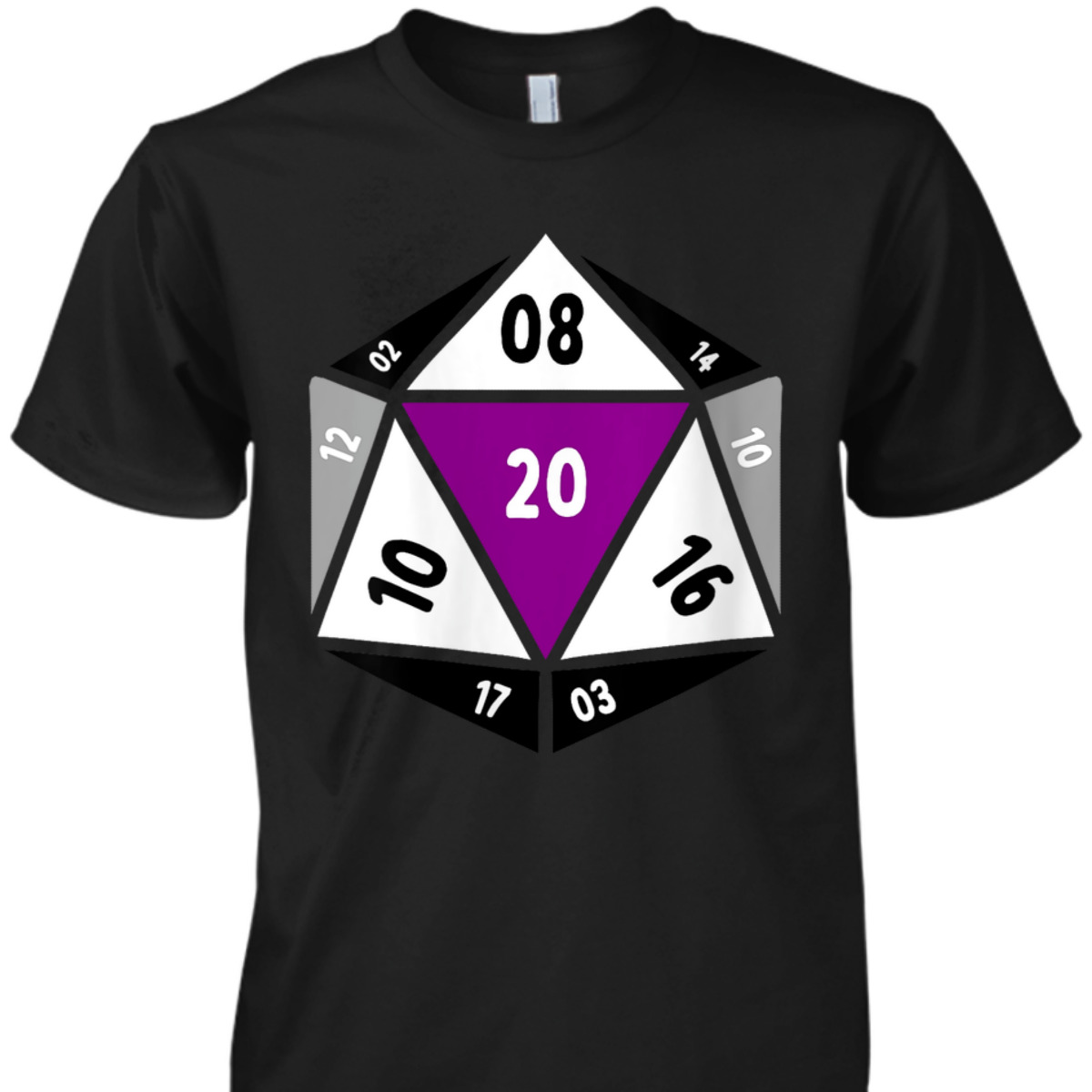 Womens Asexual D20 Dice Ace Pride LGBTQ Gender Equality Gaymer T-Shirt Womens Asexual D20 Dice Ace Pride LGBTQ Gender Equality Gaymer T-Shirt