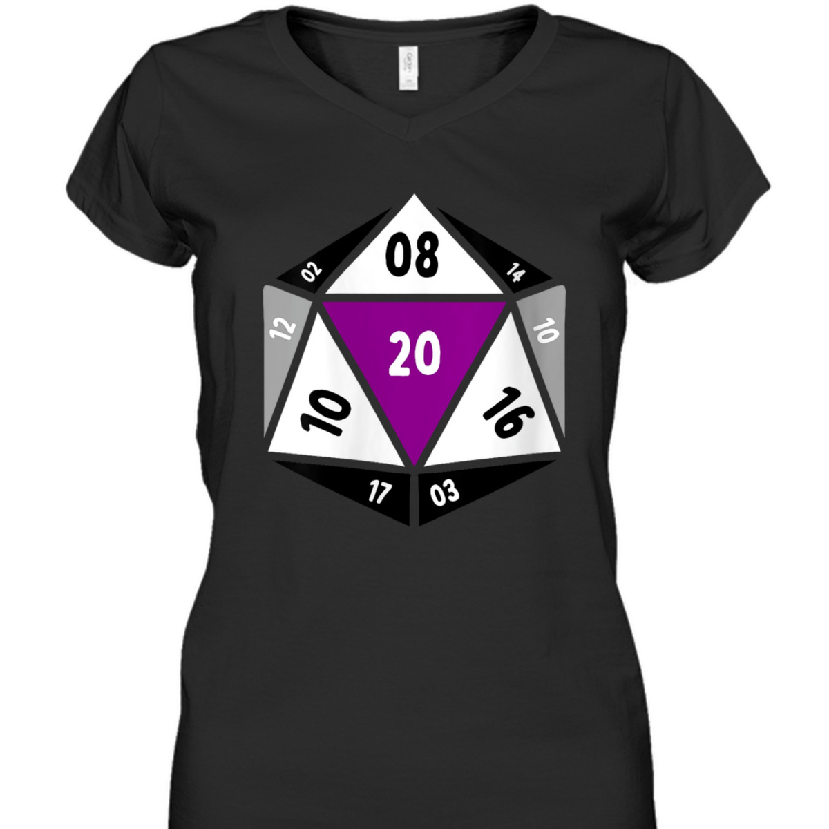Womens Asexual D20 Dice Ace Pride LGBTQ Gender Equality Gaymer T-Shirt Womens Asexual D20 Dice Ace Pride LGBTQ Gender Equality Gaymer T-Shirt