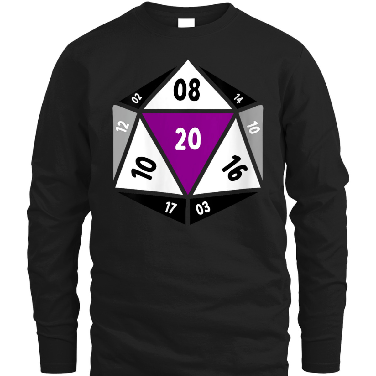 Womens Asexual D20 Dice Ace Pride LGBTQ Gender Equality Gaymer T-Shirt Womens Asexual D20 Dice Ace Pride LGBTQ Gender Equality Gaymer T-Shirt