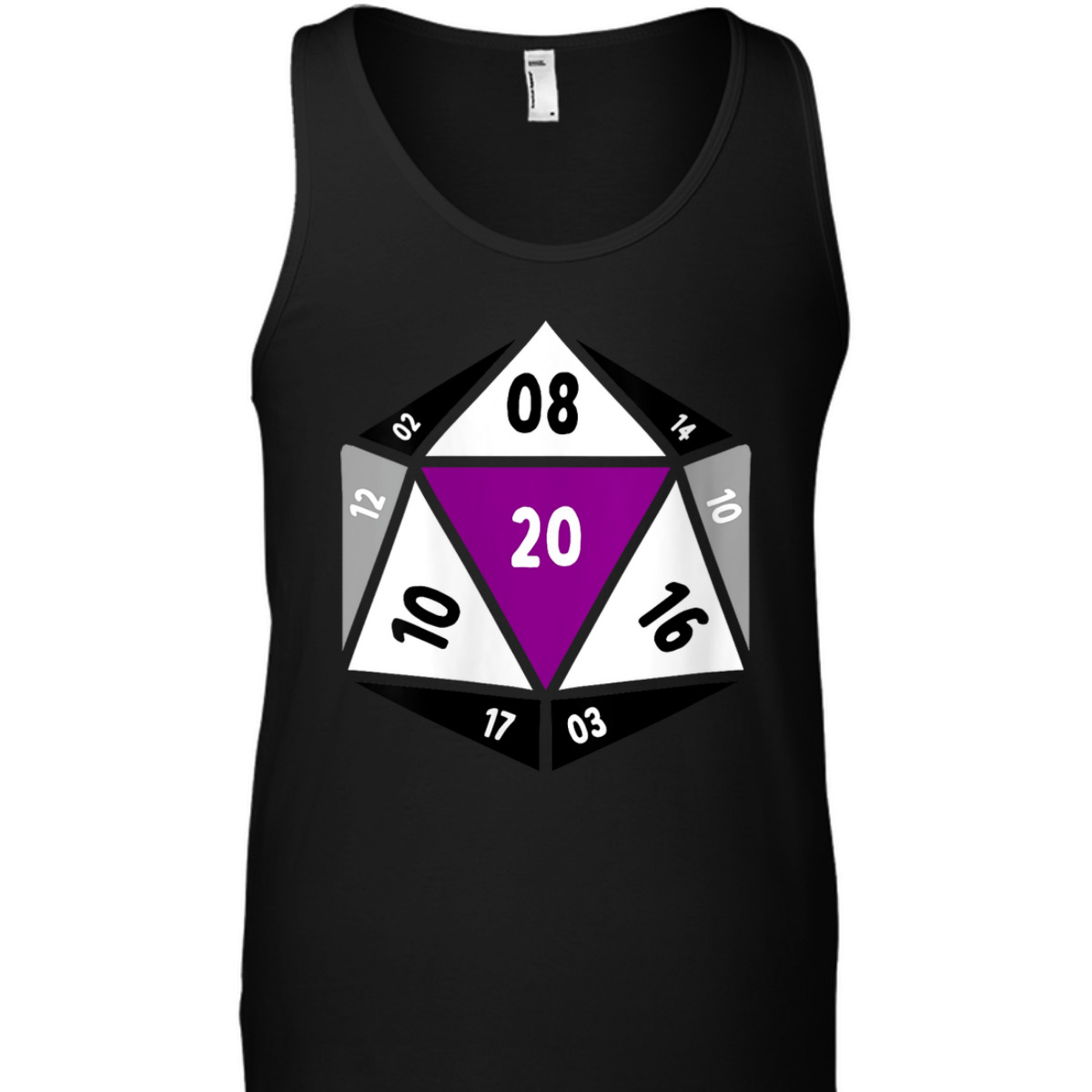 Womens Asexual D20 Dice Ace Pride LGBTQ Gender Equality Gaymer T-Shirt Womens Asexual D20 Dice Ace Pride LGBTQ Gender Equality Gaymer T-Shirt