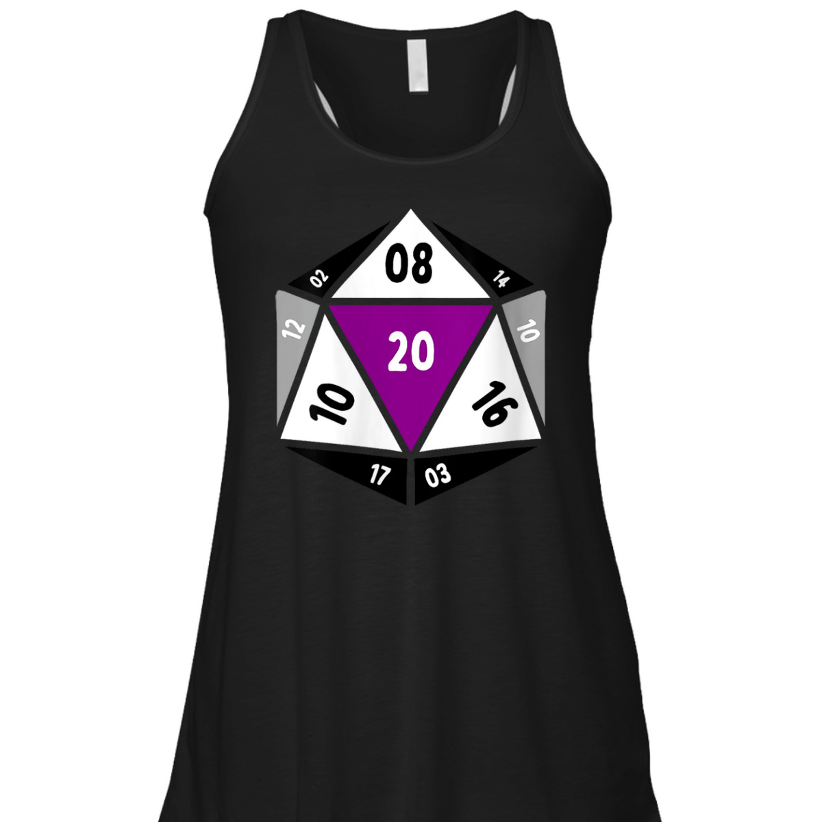 Womens Asexual D20 Dice Ace Pride LGBTQ Gender Equality Gaymer T-Shirt Womens Asexual D20 Dice Ace Pride LGBTQ Gender Equality Gaymer T-Shirt