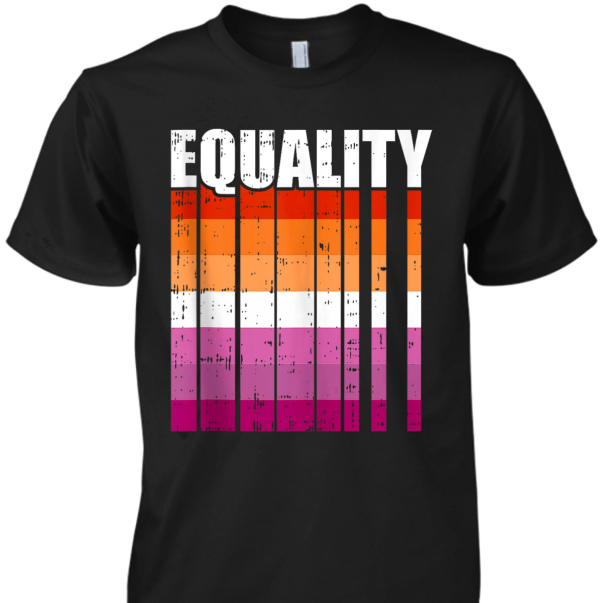 LGBT-Q Equality Lesbian Pride LGBT-Q Ally Rainbow Flag T-Shirt