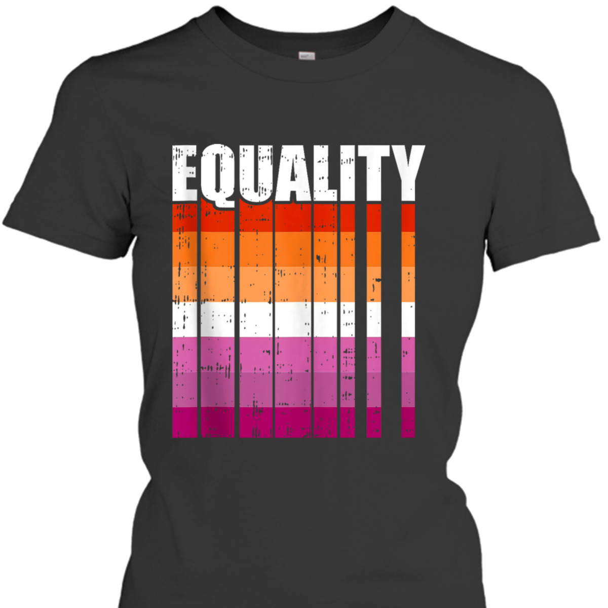 LGBT-Q Equality Lesbian Pride LGBT-Q Ally Rainbow Flag T-Shirt