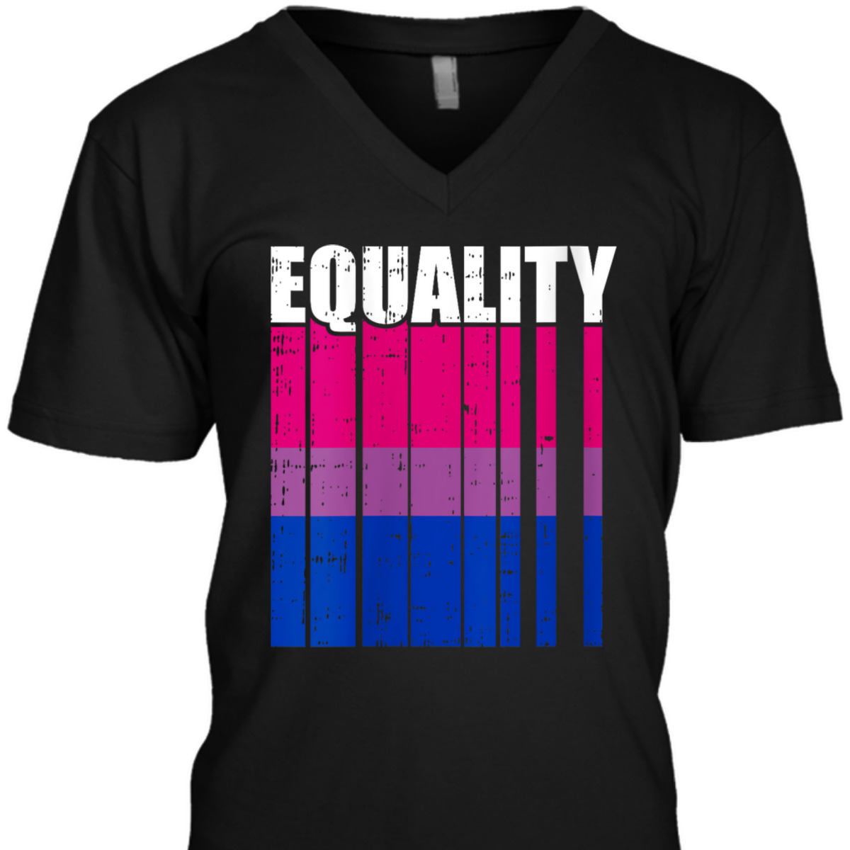 Womens LGBT-Q Equality Bisexual Pride LGBT-Q Ally Rainbow Flag T-Shirt