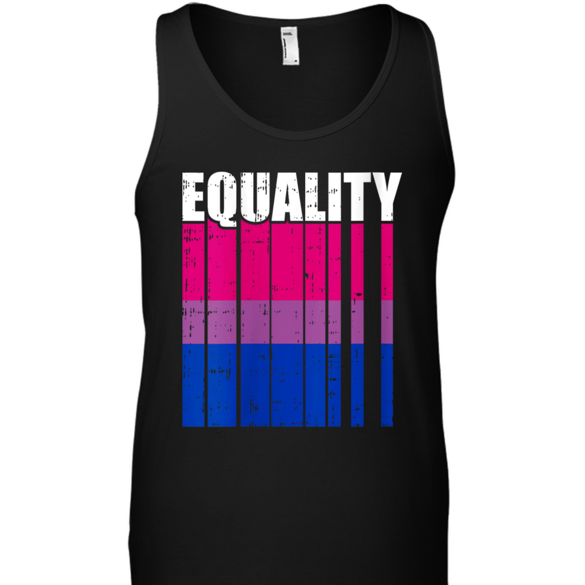 Womens LGBT-Q Equality Bisexual Pride LGBT-Q Ally Rainbow Flag T-Shirt