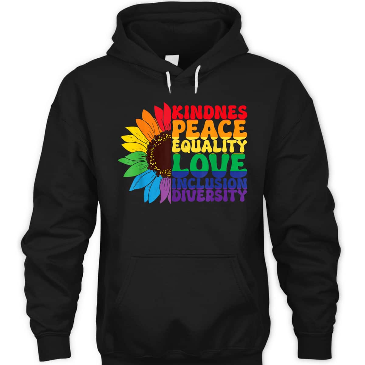 LGBT Pride Month Kindness Peace Equality Love Inclusion T-Shirt LGBT Pride Month Kindness Peace Equality Love Inclusion T-Shirt