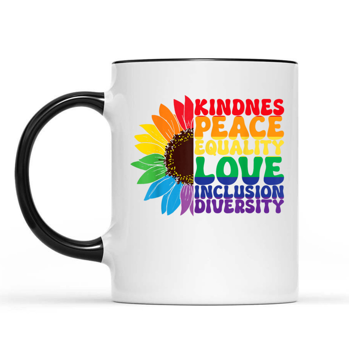 LGBT Pride Month Kindness Peace Equality Love Inclusion T-Shirt LGBT Pride Month Kindness Peace Equality Love Inclusion T-Shirt