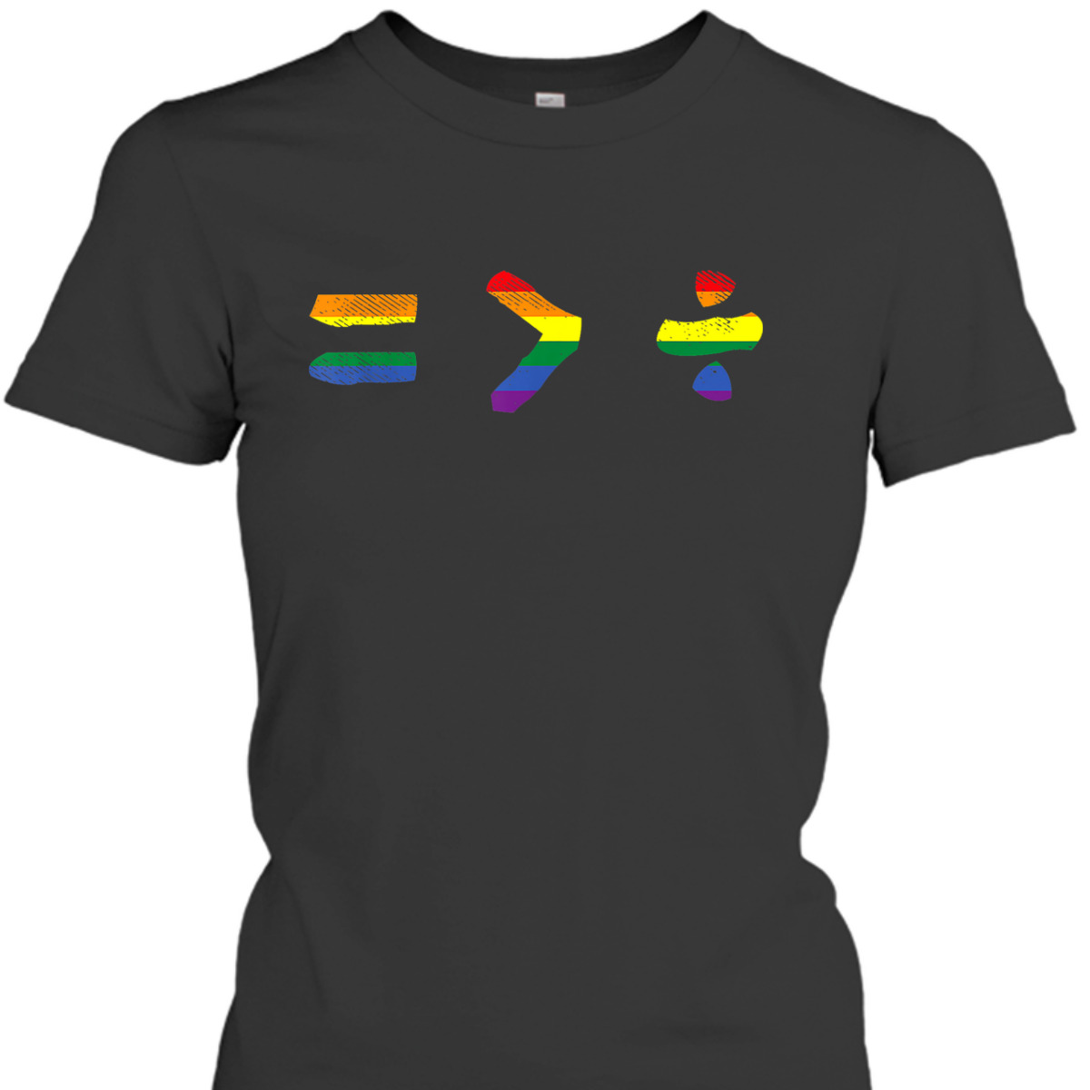 Equal Greater Than Divide Equality LGBTQ Gay Pride Ally T-Shirt