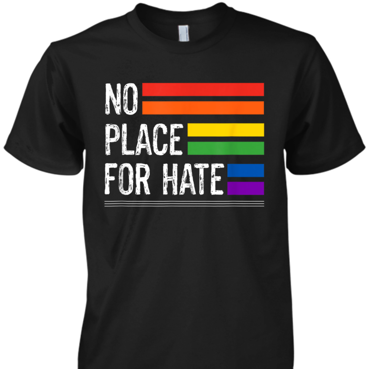 No Place For Hate LGBTQ Gay Pride Equality Diversity Support T-Shirt No Place For Hate LGBTQ Gay Pride Equality Diversity Support T-Shirt