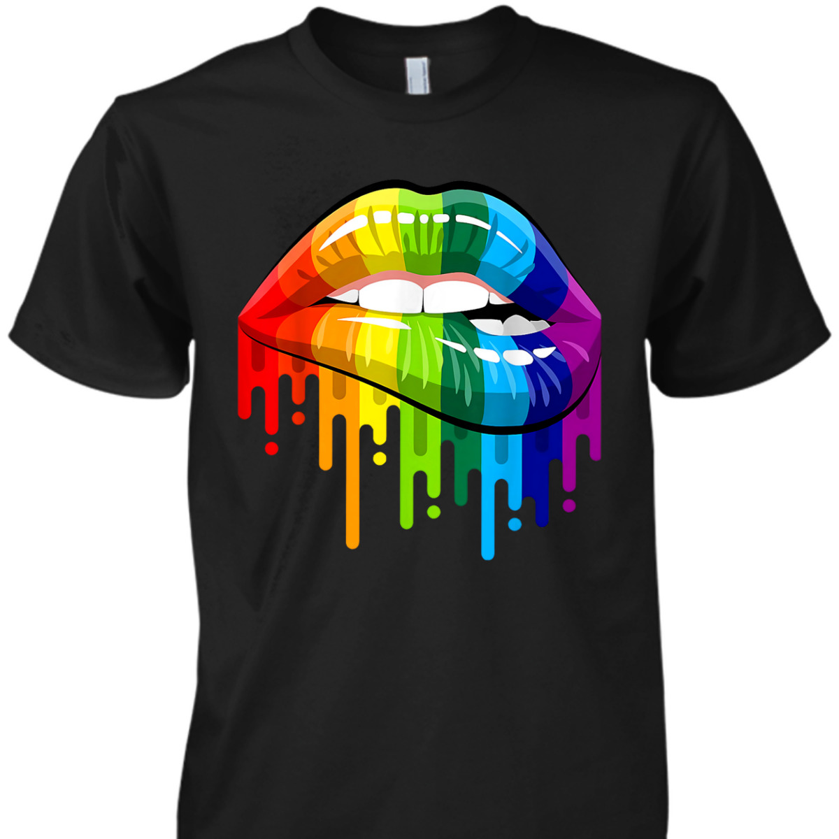 Rainbow Pride Lips LGBTQ Pride Love Is Love Equality T-Shirt
