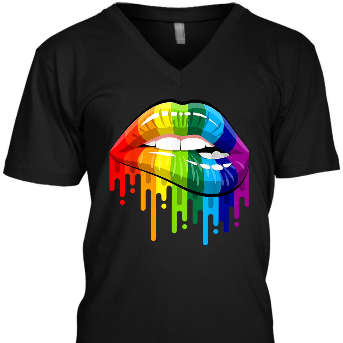 Rainbow Pride Lips LGBTQ Pride Love Is Love Equality T-Shirt