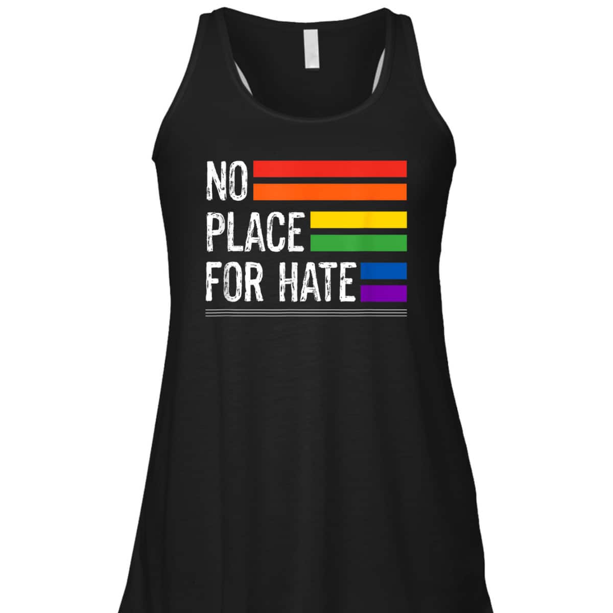 No Place For Hate LGBTQ Gay Pride Equality Diversity Support T-Shirt