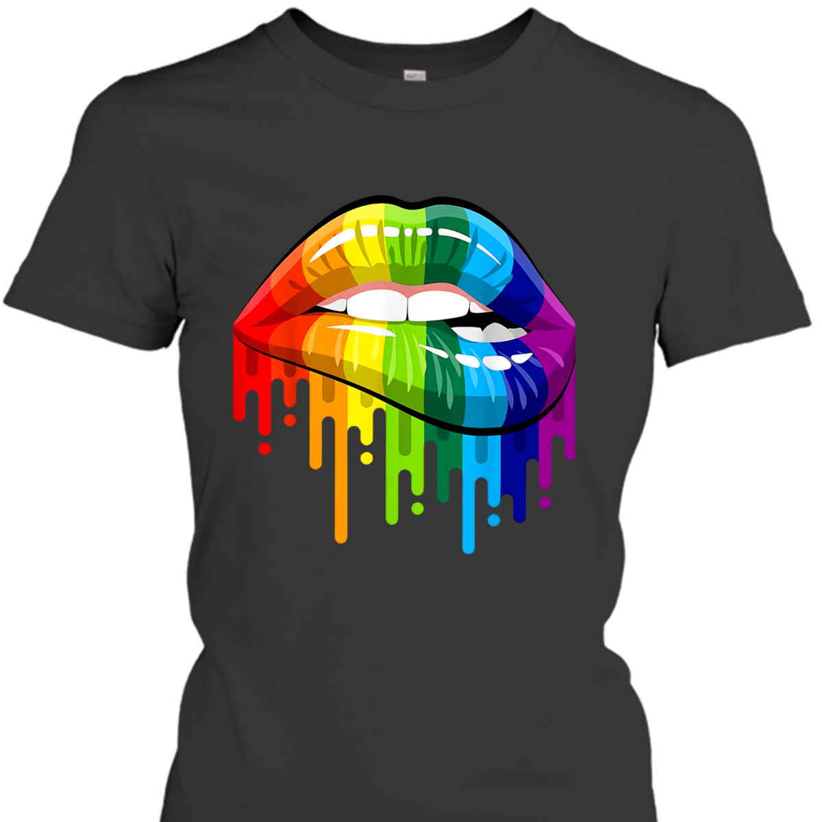 Rainbow Pride Lips LGBTQ Pride Love Is Love Equality T-Shirt