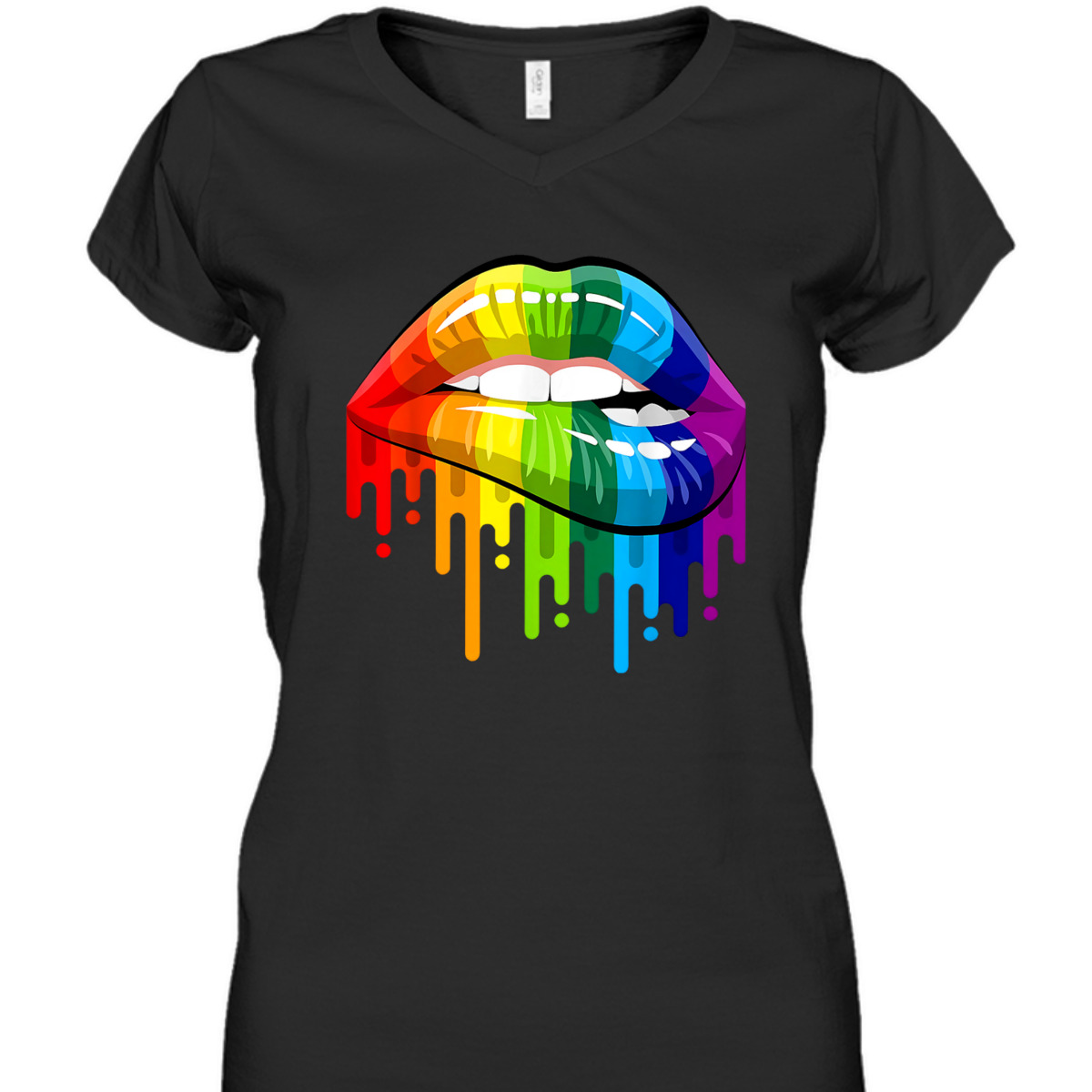 Rainbow Pride Lips LGBTQ Pride Love Is Love Equality T-Shirt
