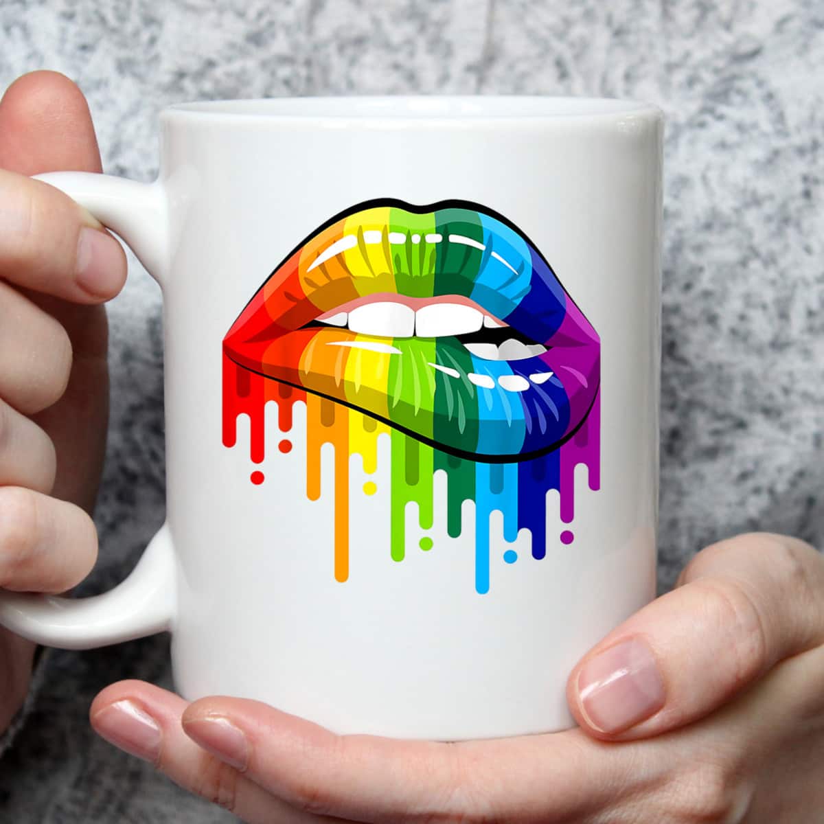 Rainbow Pride Lips LGBTQ Pride Love Is Love Equality T-Shirt