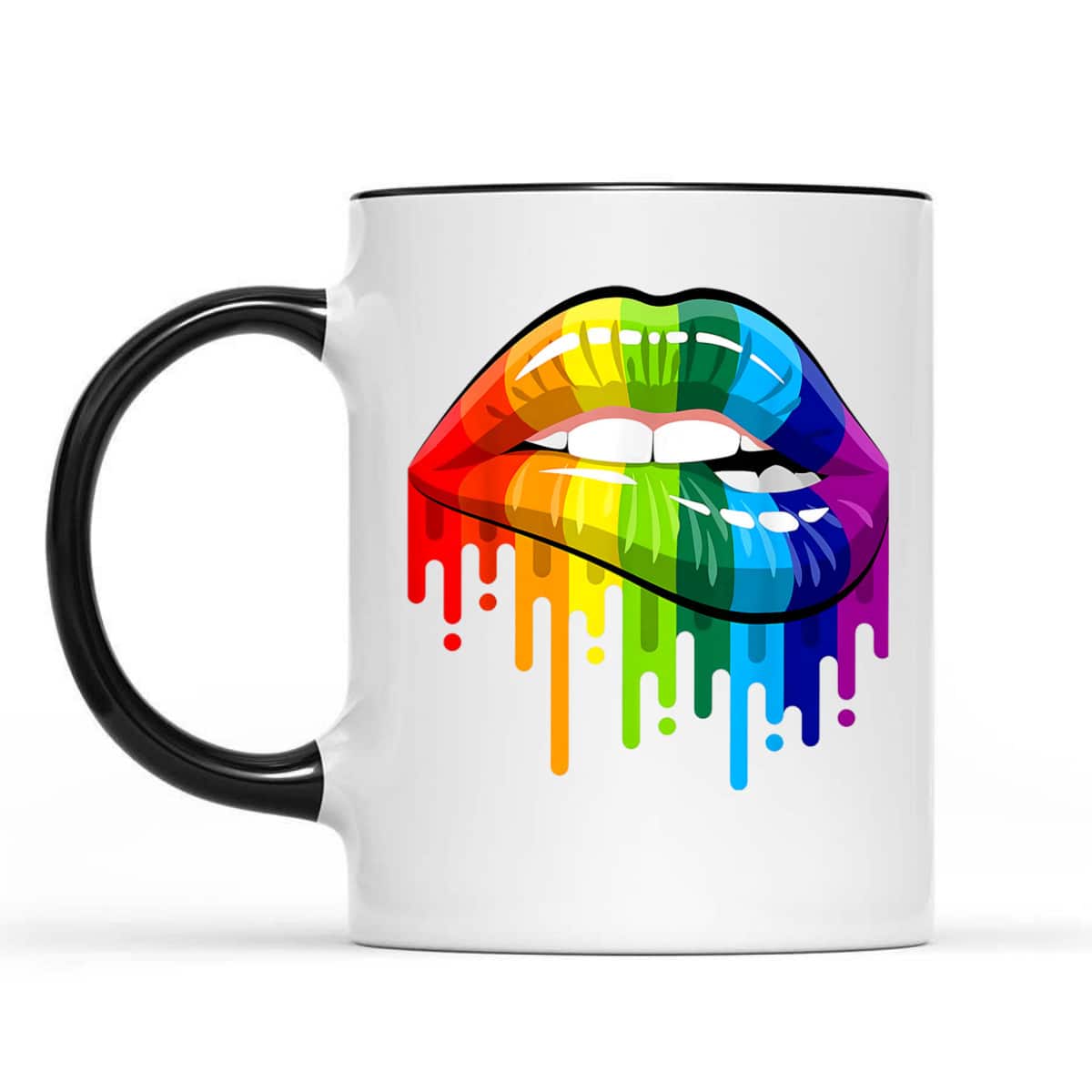 Rainbow Pride Lips LGBTQ Pride Love Is Love Equality T-Shirt