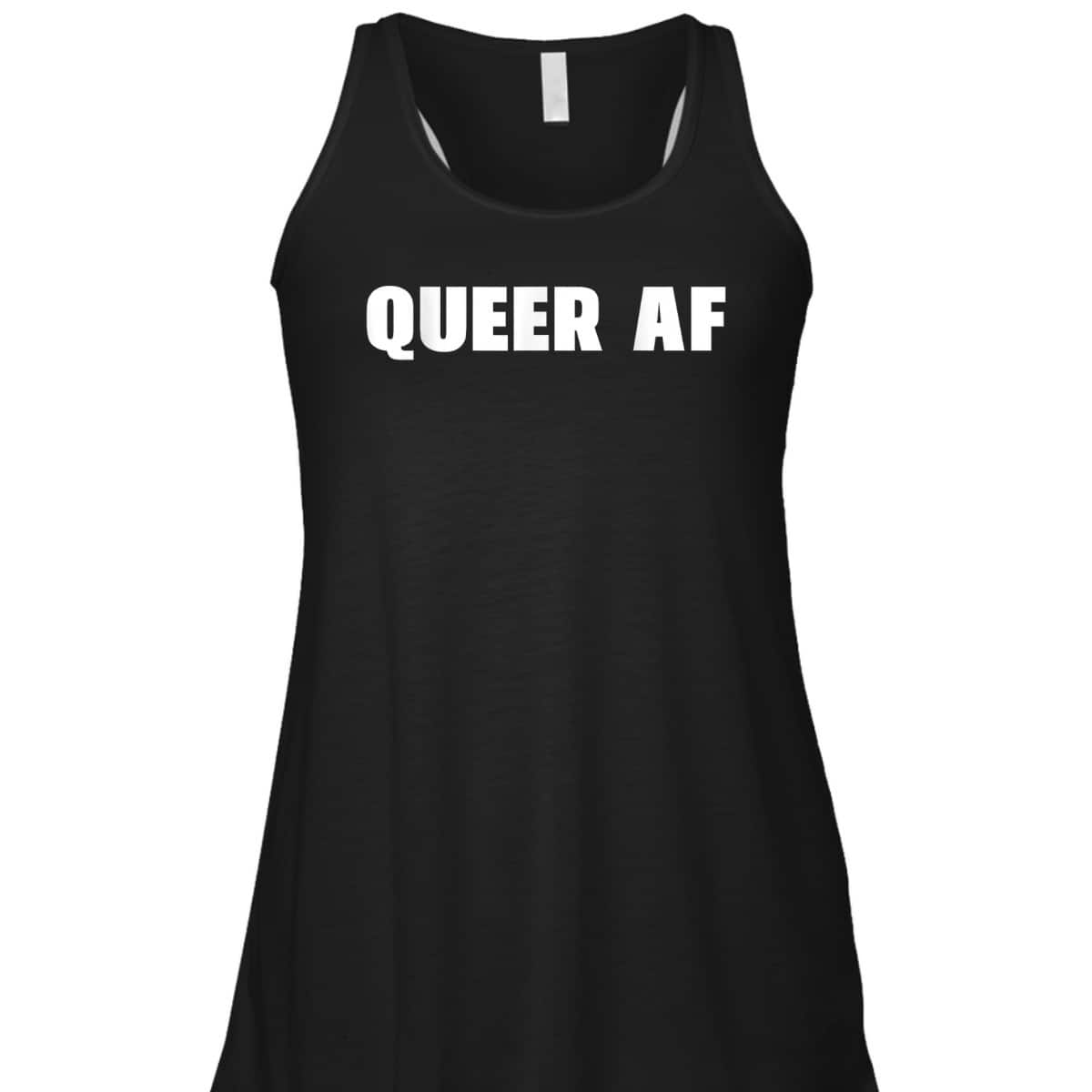 Queer AF Gay Pride Month LGBTQ Proud Ally Gender Equality T-Shirt