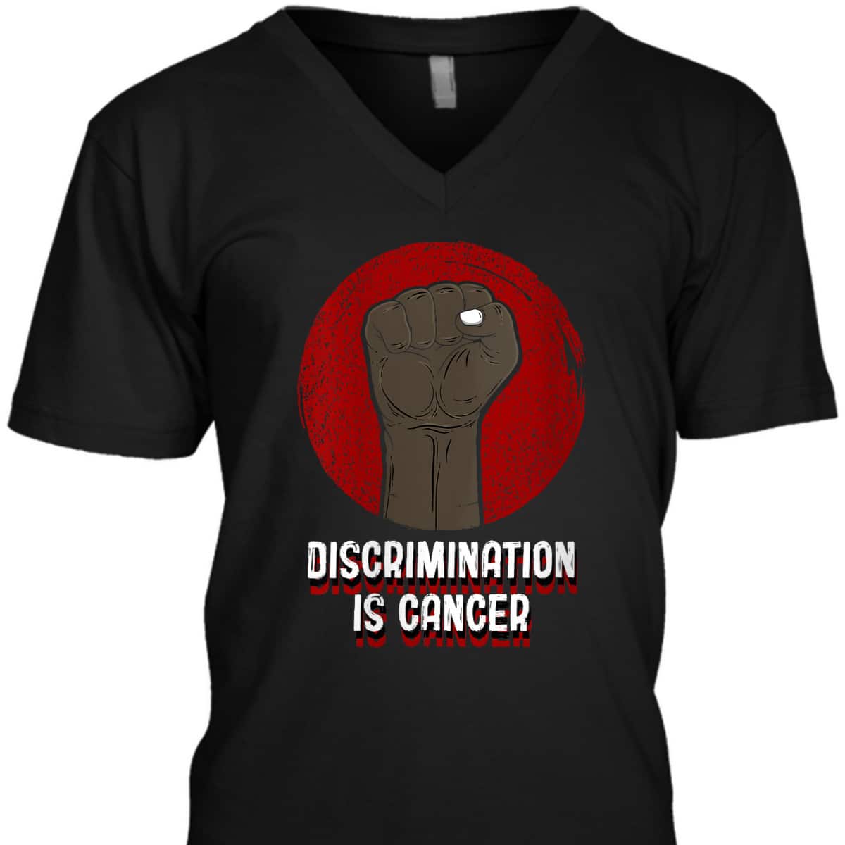 Womens Discrimination Is Cancer Anti Racist Humanity Race Equality T-Shirt