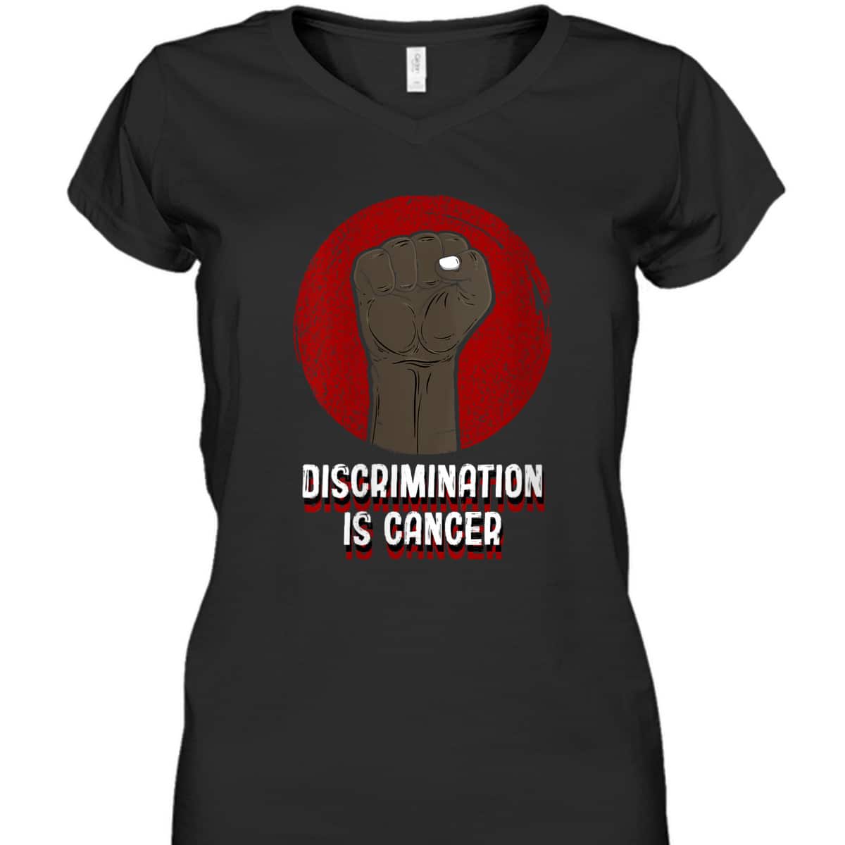 Womens Discrimination Is Cancer Anti Racist Humanity Race Equality T-Shirt