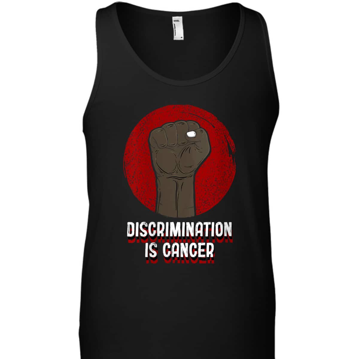 Womens Discrimination Is Cancer Anti Racist Humanity Race Equality T-Shirt Womens Discrimination Is Cancer Anti Racist Humanity Race Equality T-Shirt