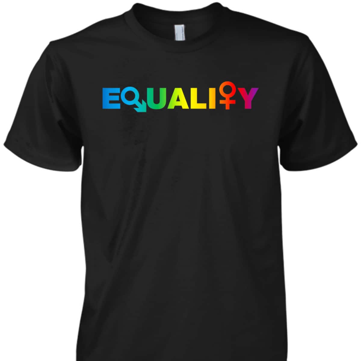 EQUALITY RAINBOW LGBTQ LGBT SIMPLE TEXT T-Shirt