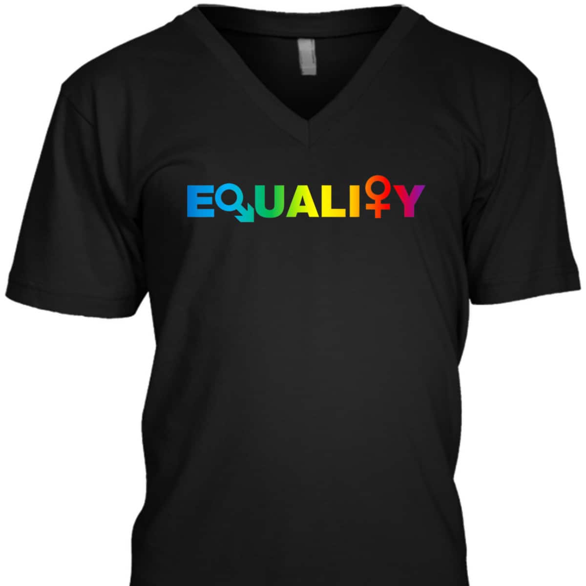 EQUALITY RAINBOW LGBTQ LGBT SIMPLE TEXT T-Shirt