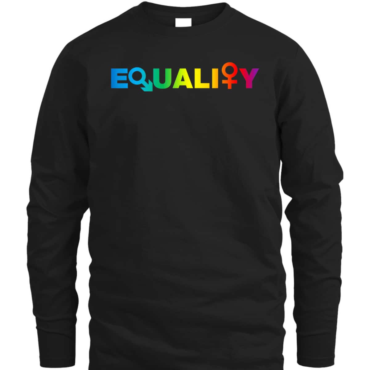 EQUALITY RAINBOW LGBTQ LGBT SIMPLE TEXT T-Shirt