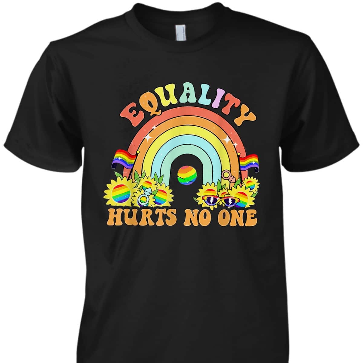 Equality Hurts No One LGBT Black Disabled Women Right T-Shirt Equality Hurts No One LGBT Black Disabled Women Right T-Shirt