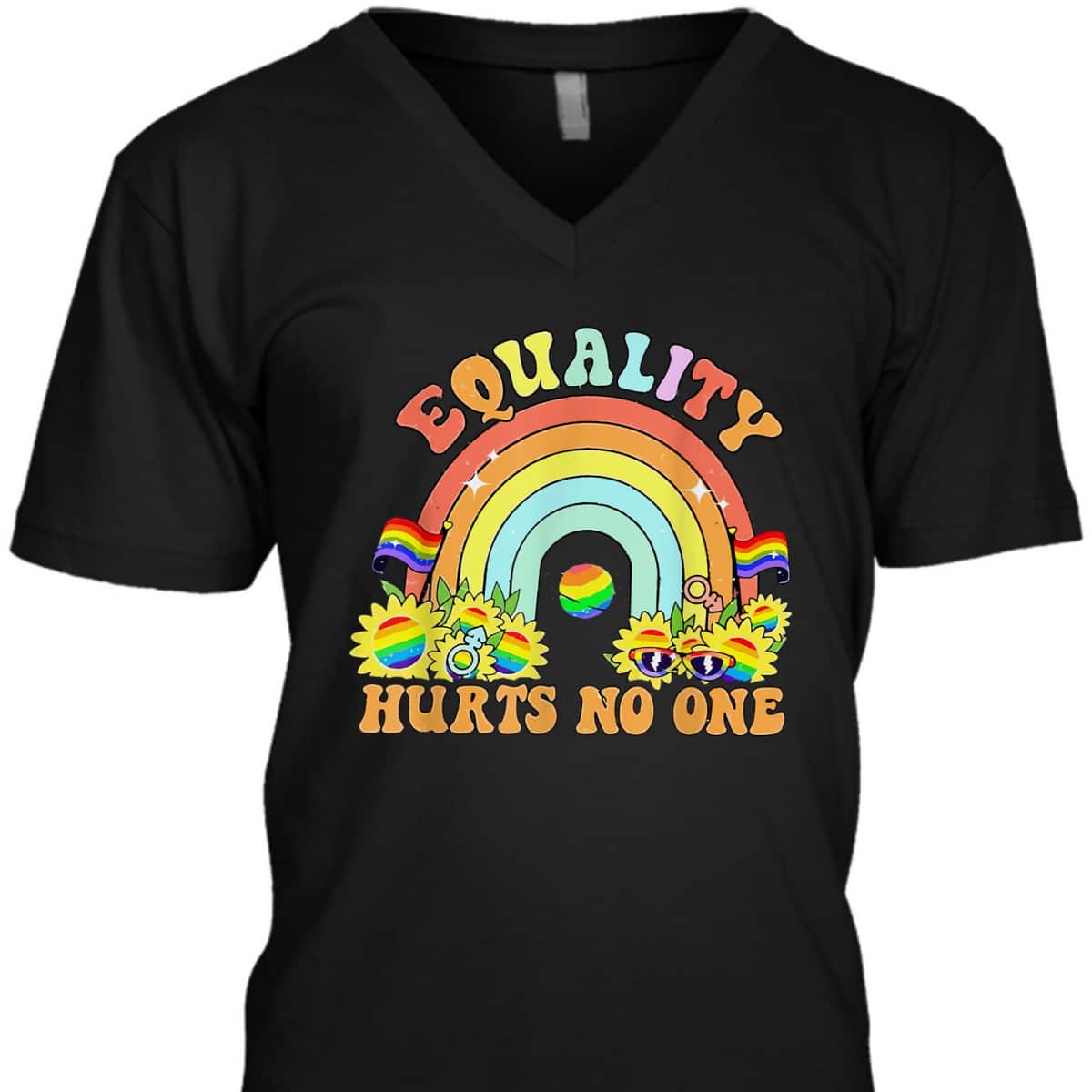 Equality Hurts No One LGBT Black Disabled Women Right T-Shirt Equality Hurts No One LGBT Black Disabled Women Right T-Shirt