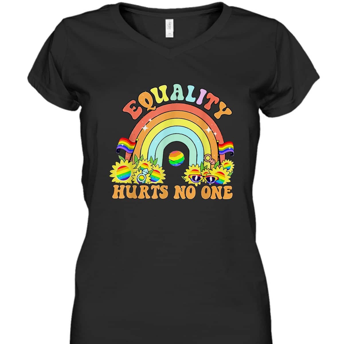 Equality Hurts No One LGBT Black Disabled Women Right T-Shirt Equality Hurts No One LGBT Black Disabled Women Right T-Shirt