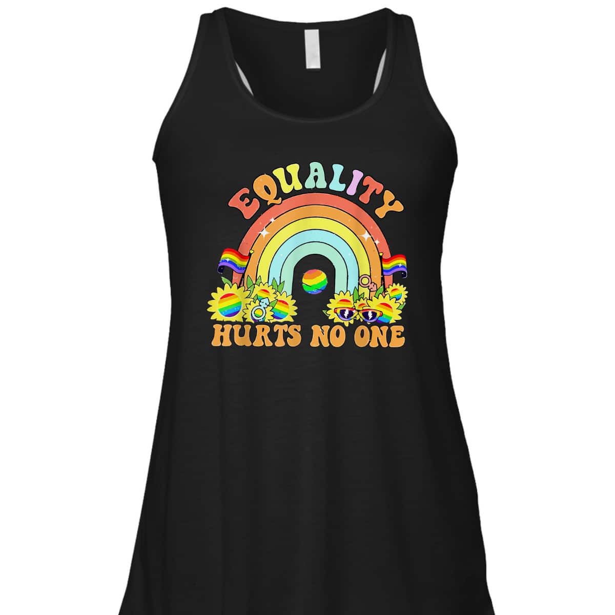 Equality Hurts No One LGBT Black Disabled Women Right T-Shirt