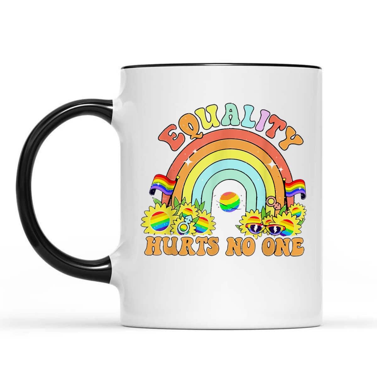 Equality Hurts No One LGBT Black Disabled Women Right T-Shirt