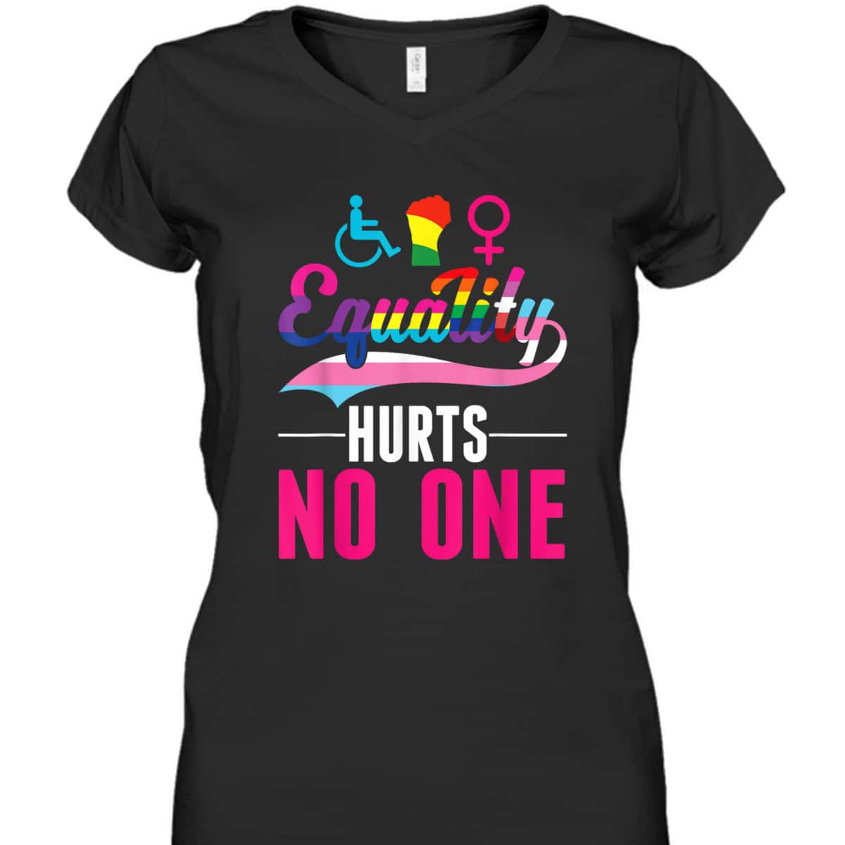 Equality Hurts No One LGBT PWD Transgender Bisexual T-Shirt Equality Hurts No One LGBT PWD Transgender Bisexual T-Shirt