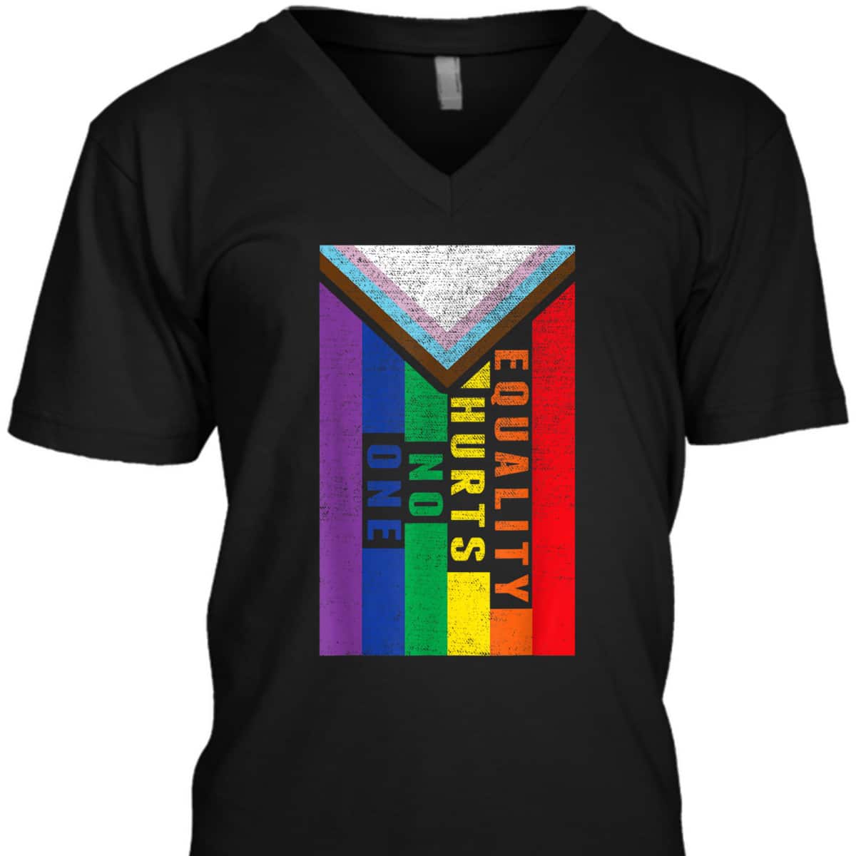 Equality Hurts No One LGBT Pride Transgender Bisexual Flag T-Shirt