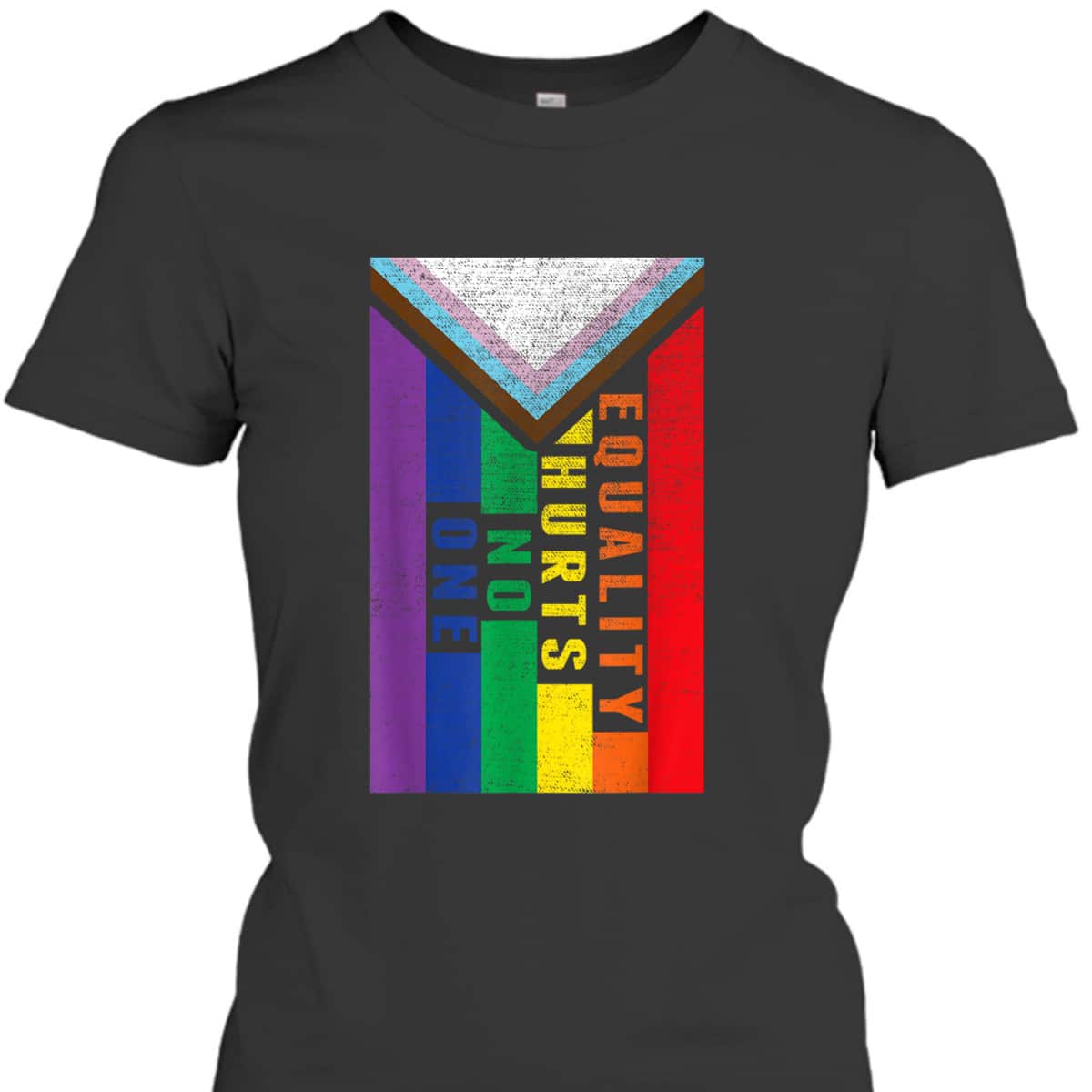 Equality Hurts No One LGBT Pride Transgender Bisexual Flag T-Shirt