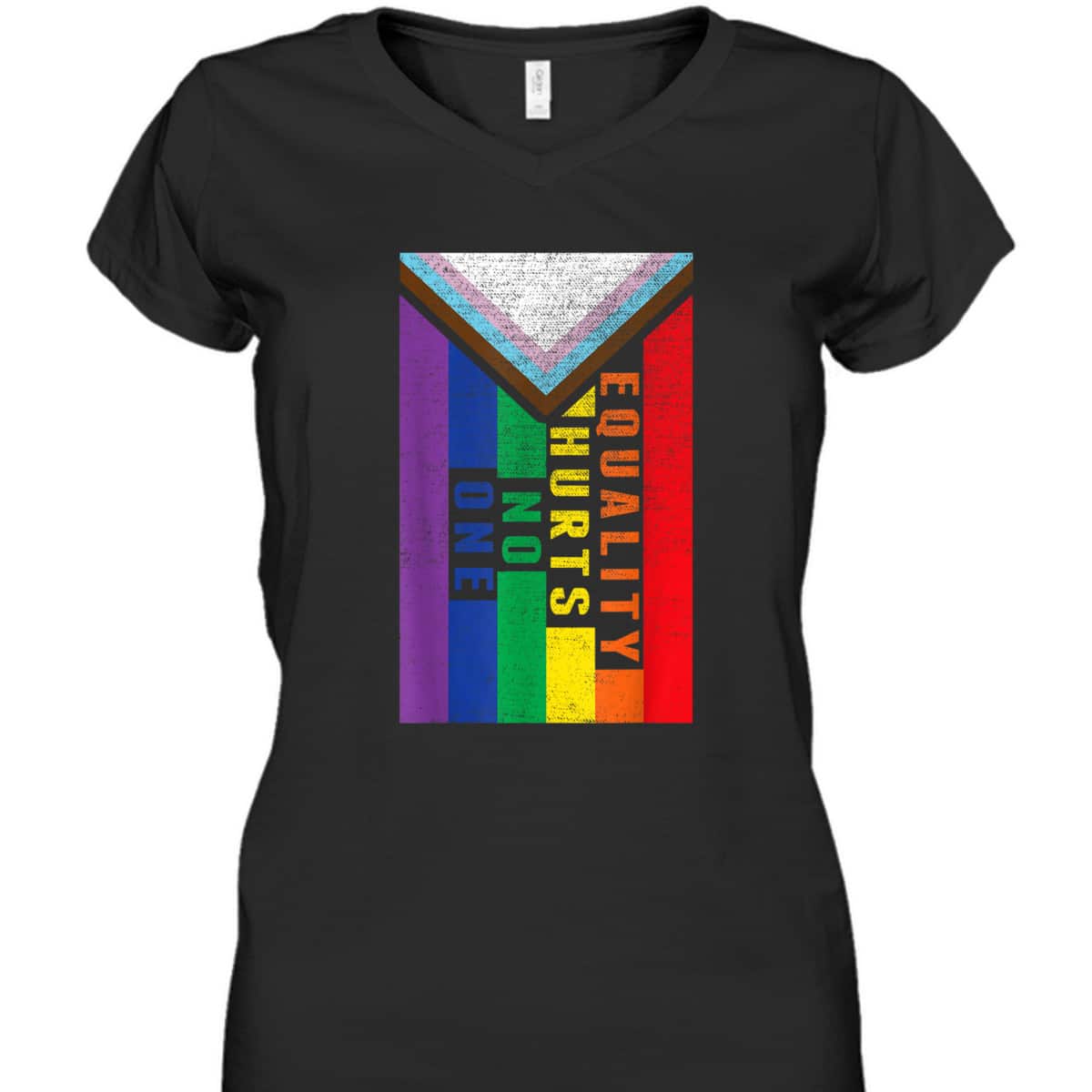 Equality Hurts No One LGBT Pride Transgender Bisexual Flag T-Shirt