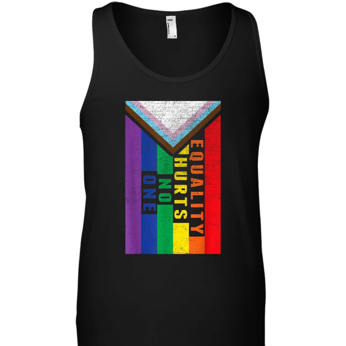 Equality Hurts No One LGBT Pride Transgender Bisexual Flag T-Shirt